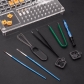 Detach Board Kit for Keyboard Switch Operating Platform 33 Holes Keycaps Switch Puller Opener Lubricating Oil